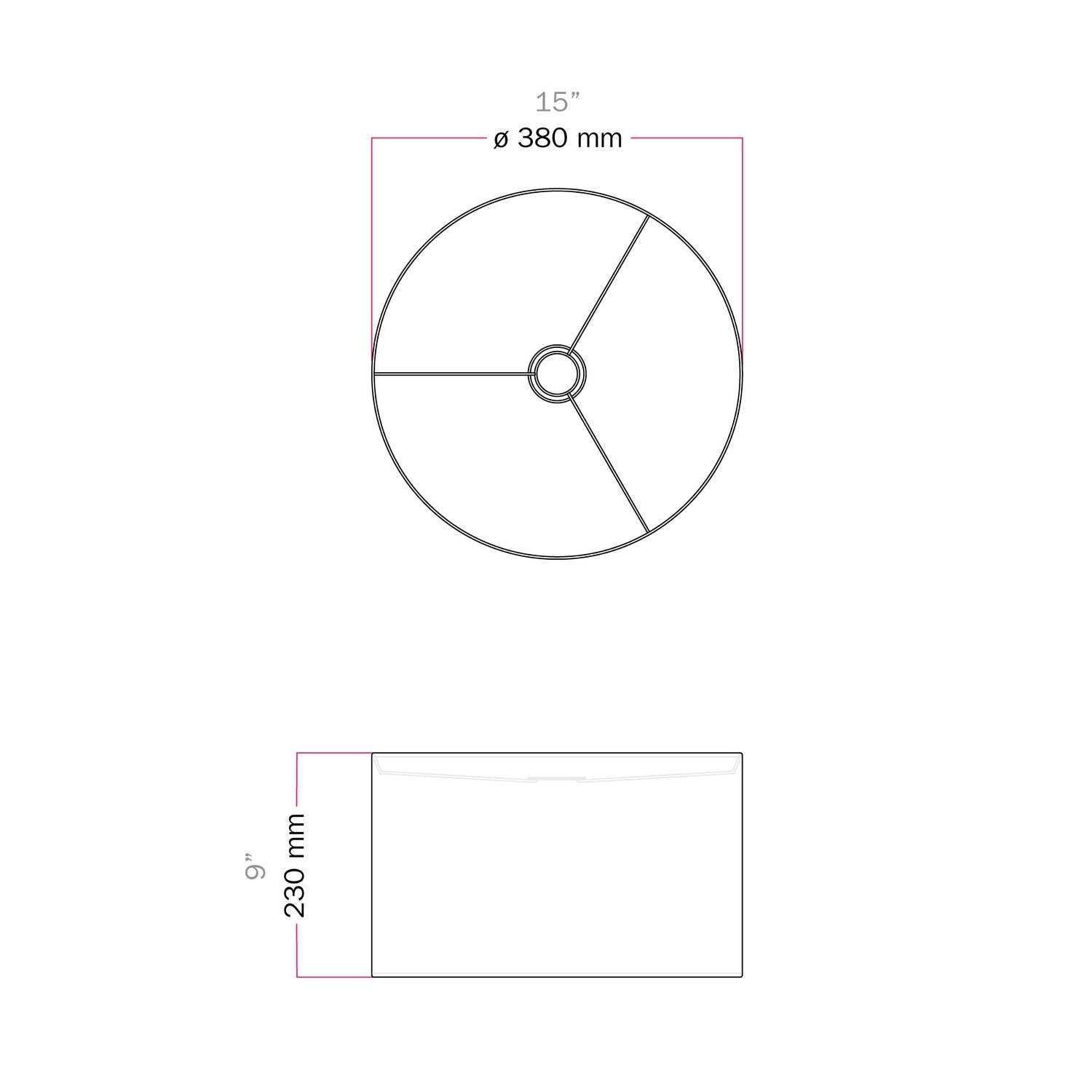 Paralume Cilindro L in tessuto con attacco E27 - Made in Italy - Lana Beige