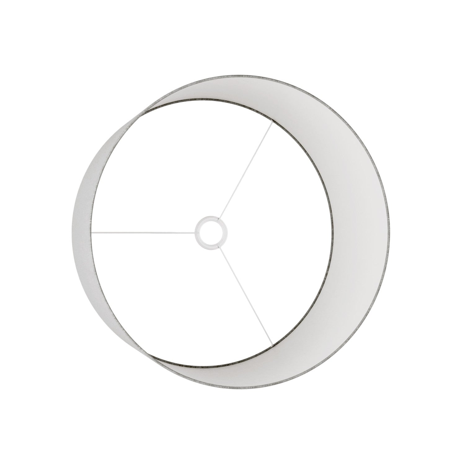 Paralume Cilindro XL in tessuto con attacco E27 - Made in Italy - Camelot Grigio