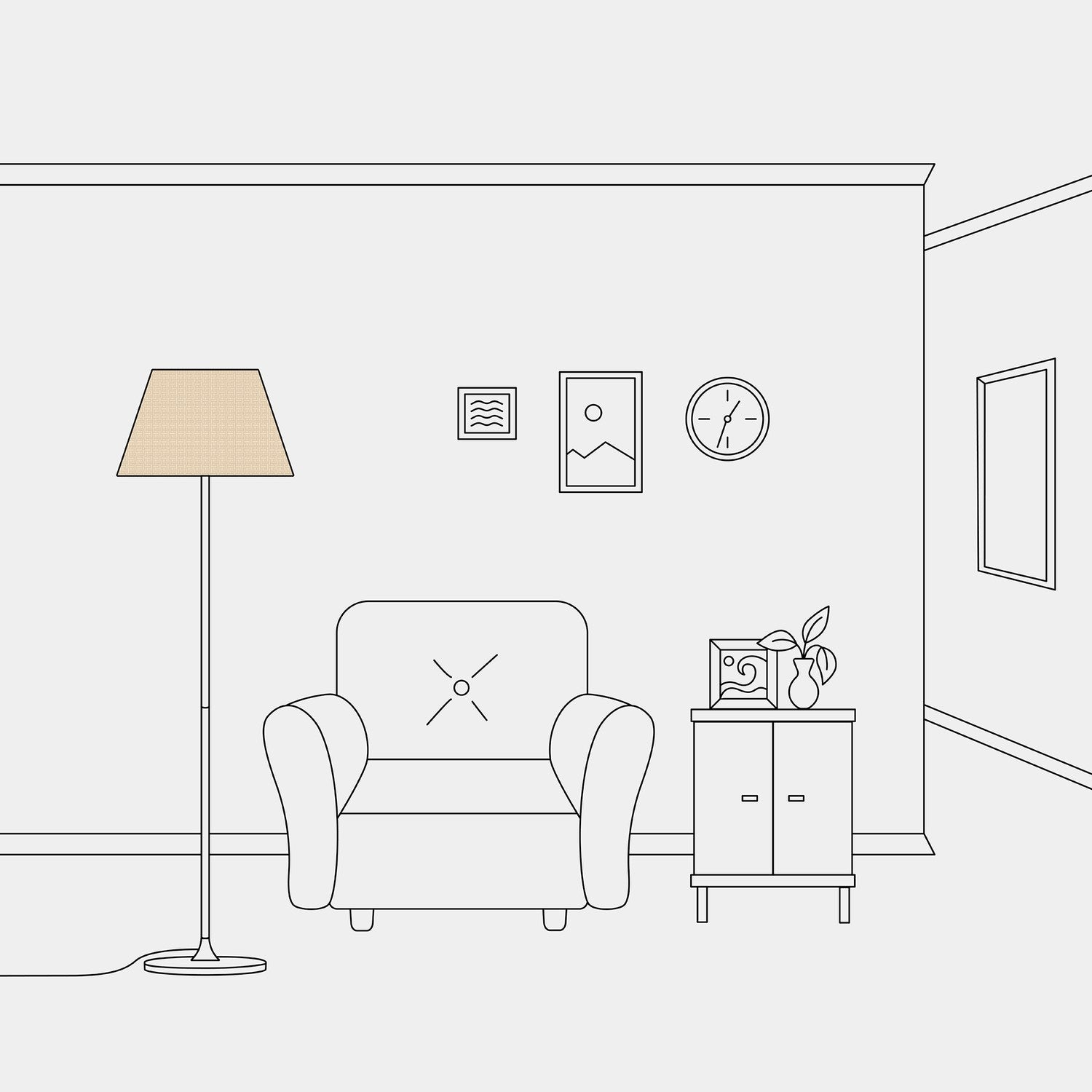 Paralume Impero M in tessuto per lampada da terra con attacco E27 - Made in Italy - Raphia