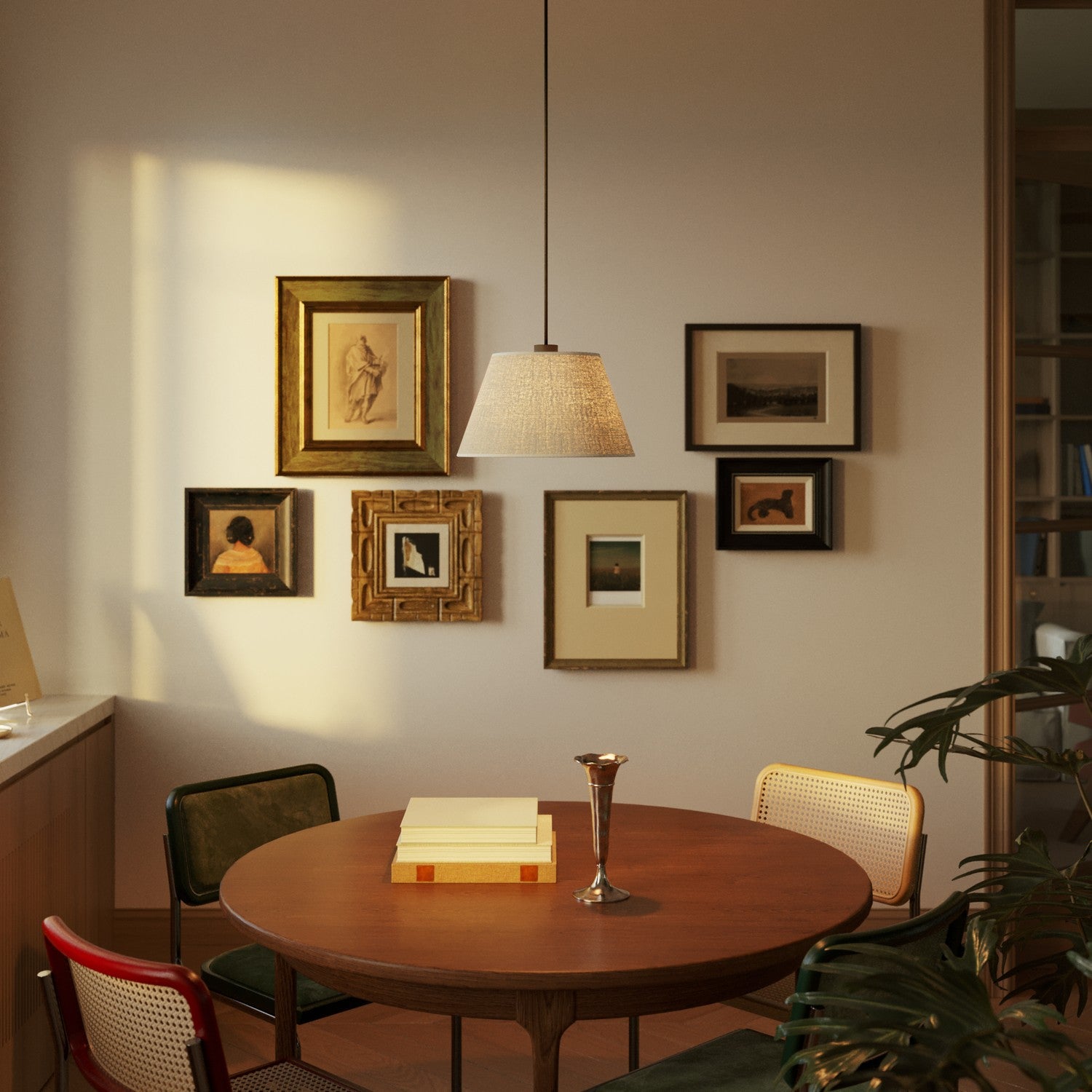 Paralume Impero M per sospensione con attacco E27 - Made in Italy - Juta Chiara