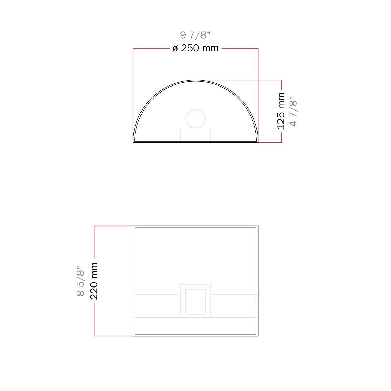Applique Ventola con paralume in tessuto - Made in Italy - Lana Marrone