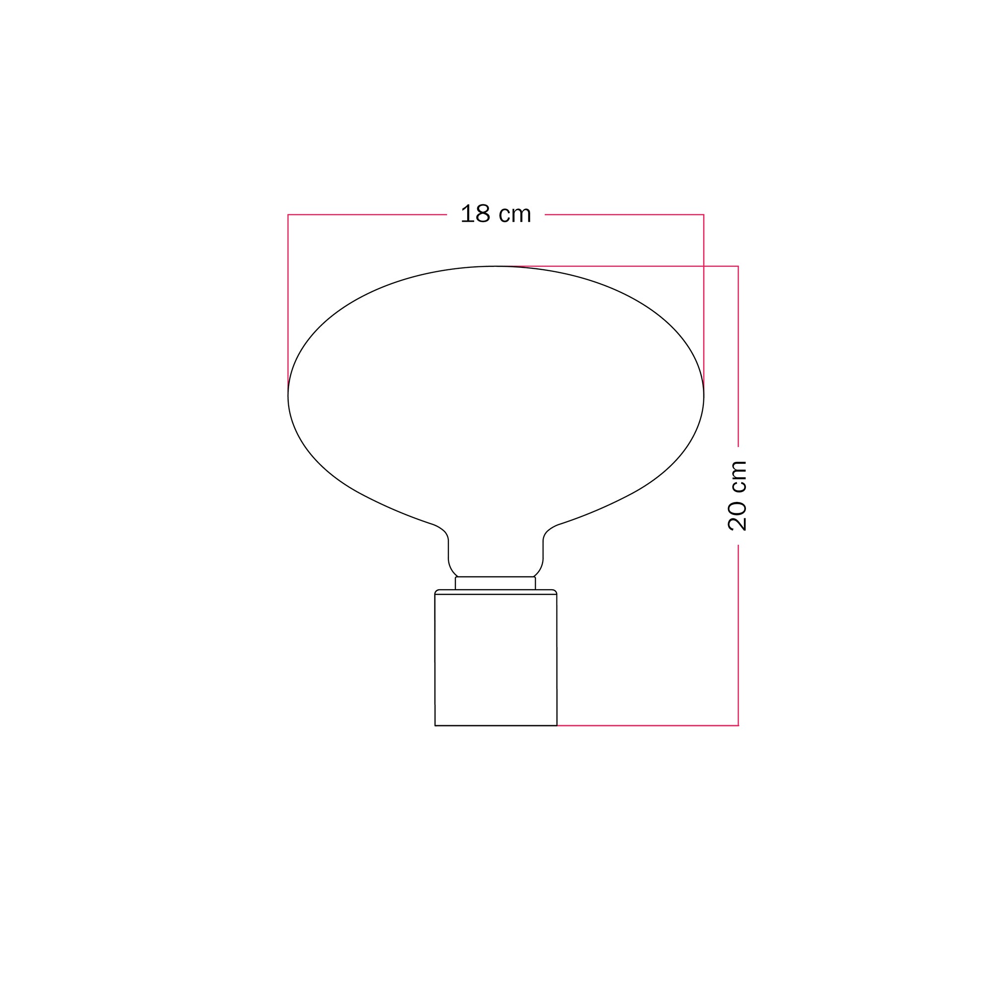 Vägglampa i metall med LED-lampa Ellipse med porslinseffekt - Satin-koppar