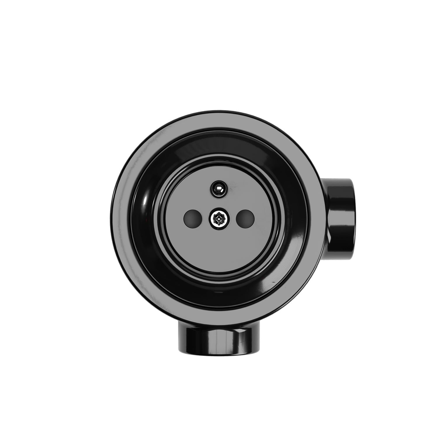 Kit presa a muro di tipo francese e base per Creative-Tubes in porcellana - Nero 2