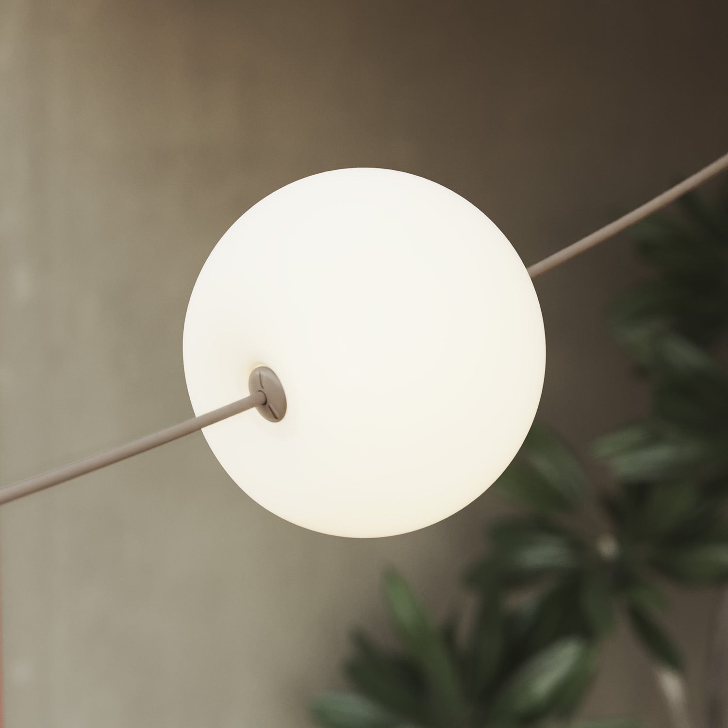 Catena luminosa 3 punti luce da esterno IP67 Desert Brown - Marina3 Cherry 70 cm