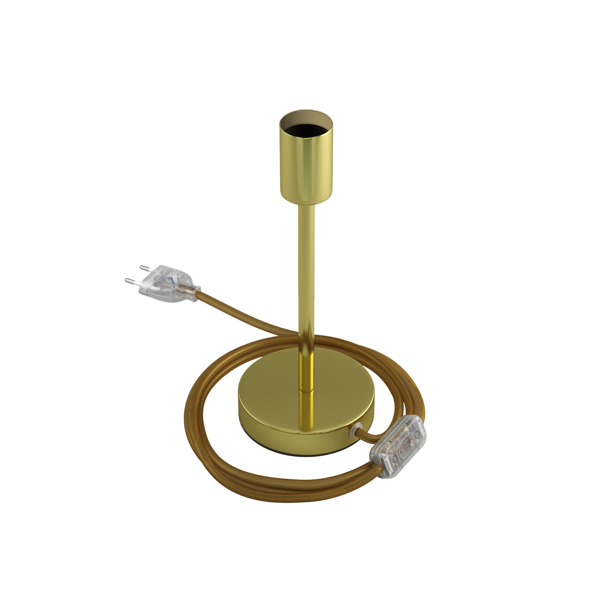 Alzaluce - Lampada da tavolo in metallo - Ottone 20 cm
