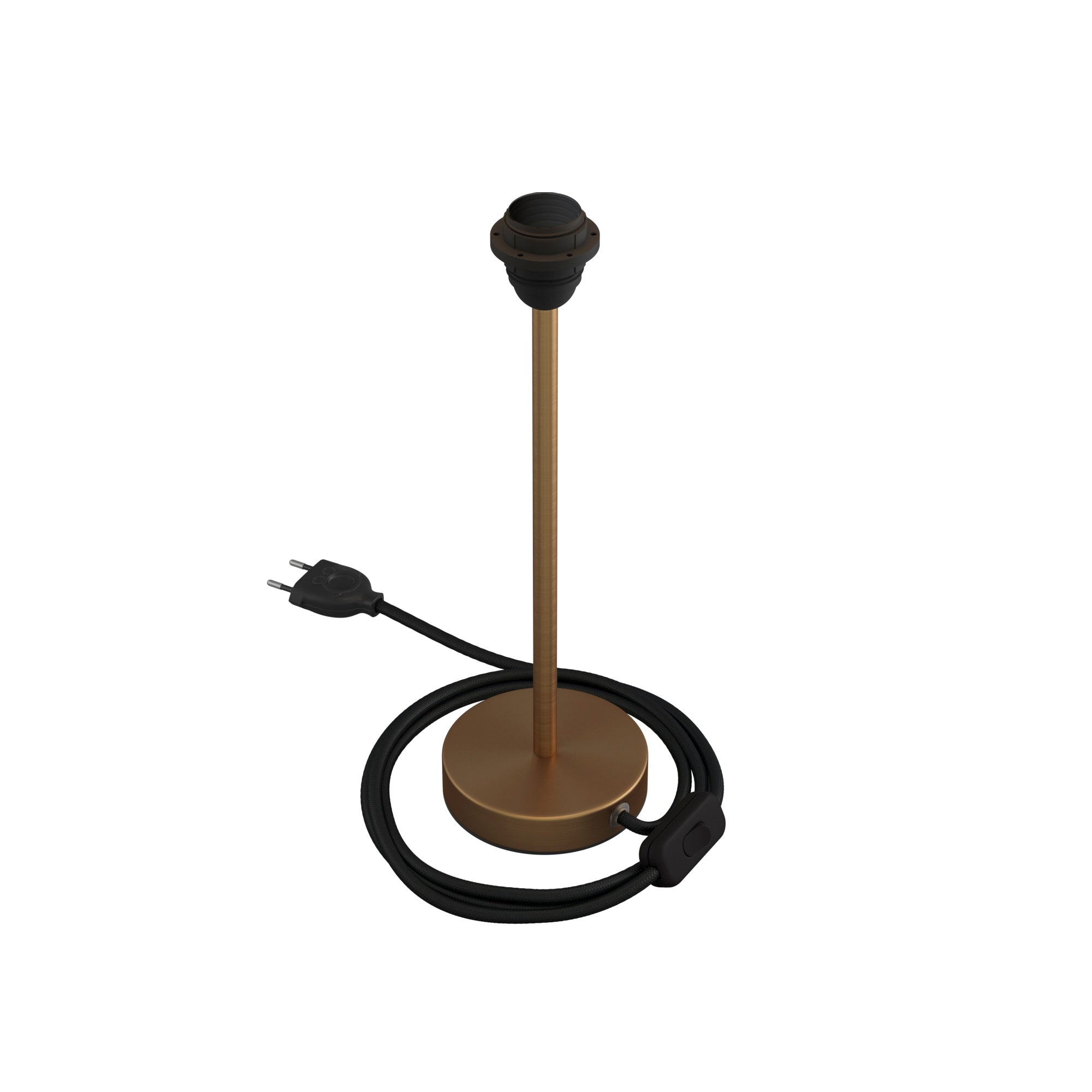 Alzaluce per paralume - Lampada da tavolo in metallo - Bronzo satinato 30 cm