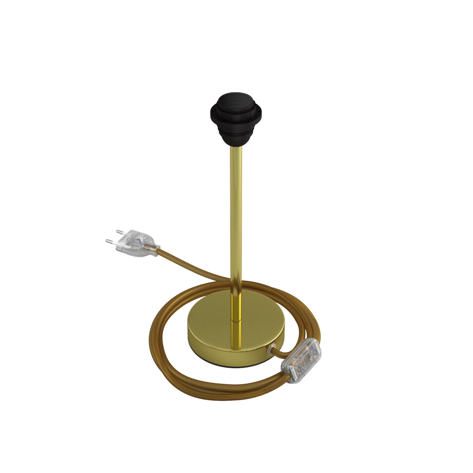 Alzaluce per paralume - Lampada da tavolo in metallo - Ottone 25 cm