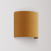 Applique Ventola con paralume in tessuto - Made in Italy - Lana Senape