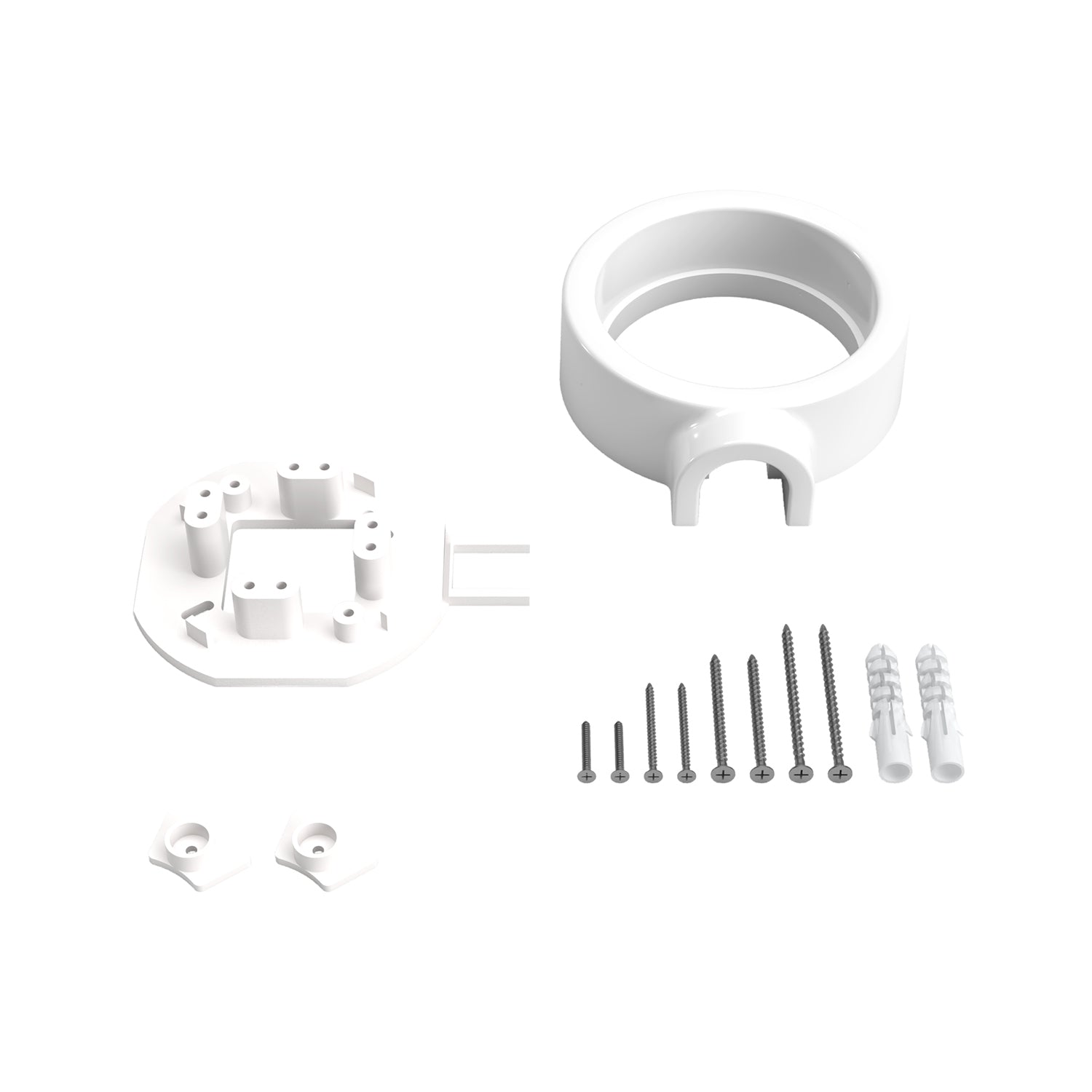 Base in porcellana bianca per presa elettrica e interruttore/deviatore compatibile con Creative-Tubes - da 1 a 4 uscite 1