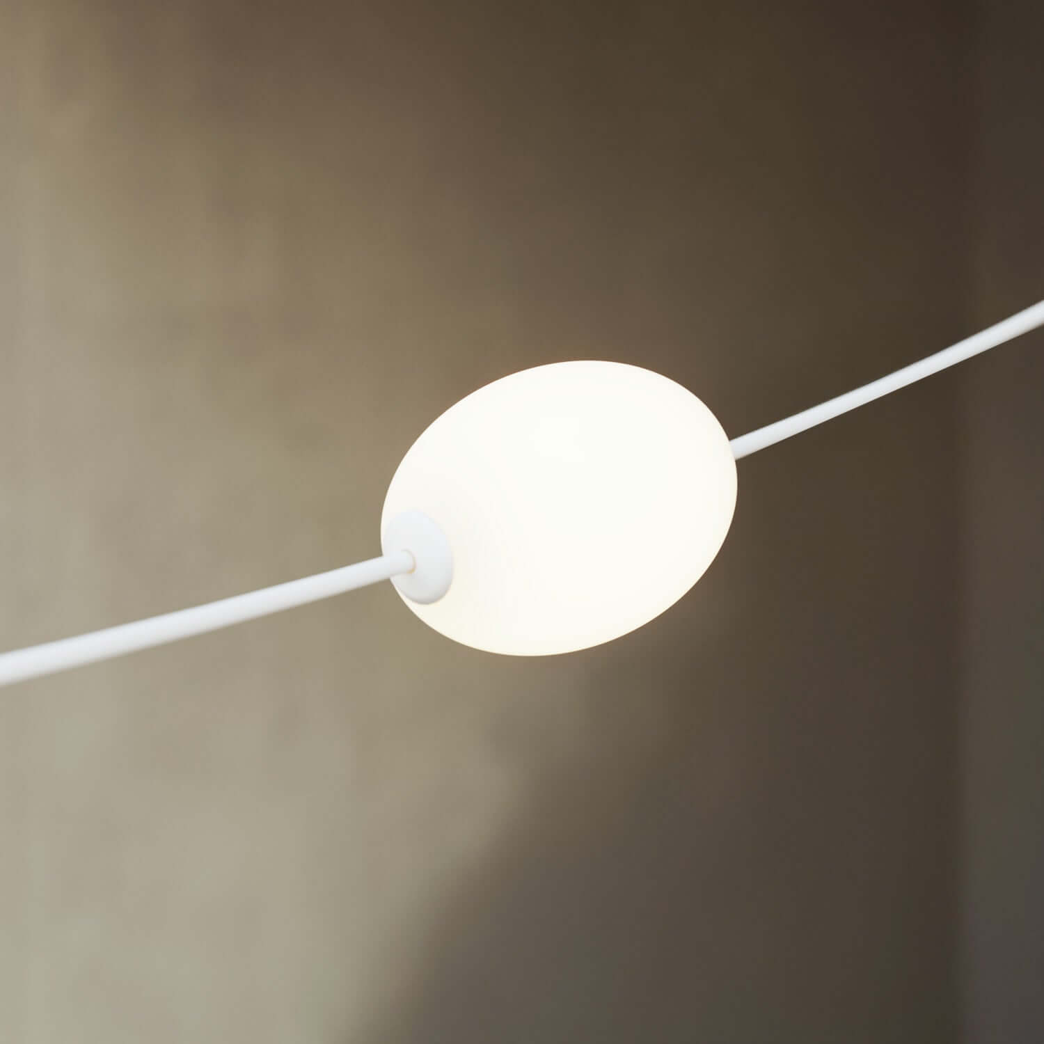 Catena luminosa 3 punti luce da esterno IP67 Bianco sabbia - Marina3