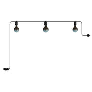 Catenaria Modulair da esterno IP65 portatile con 3 luci - Nero