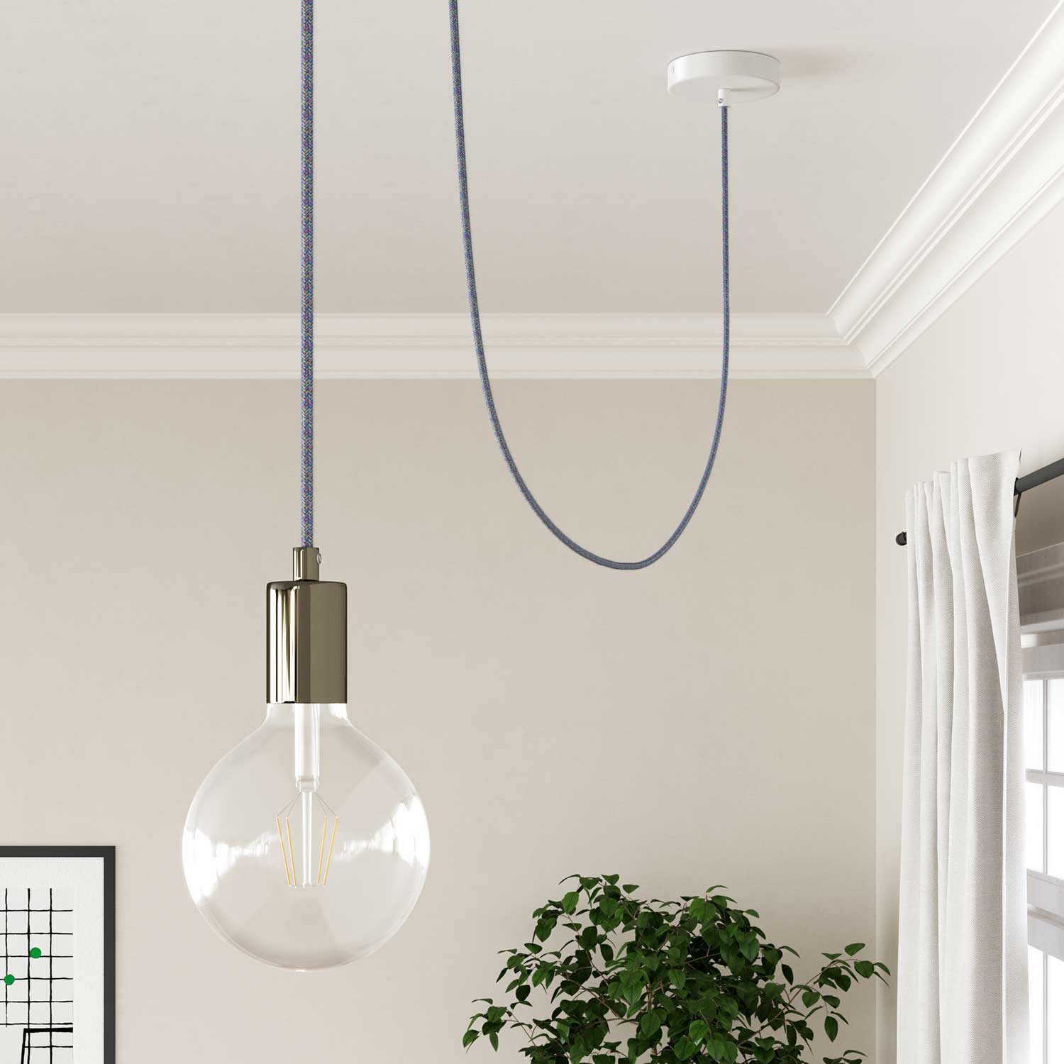 Cavo colorato in cotone Lollipop - L'Originale Creative Cables, la scelta migliore per lampade colorate - RX09