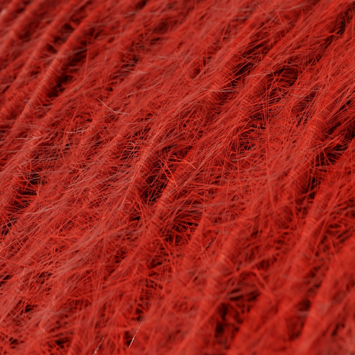 Cavo elettrico tessile color Rosso Fuoco Marlene - L'Originale Creative Cables, per le tue lampade di design - TP09