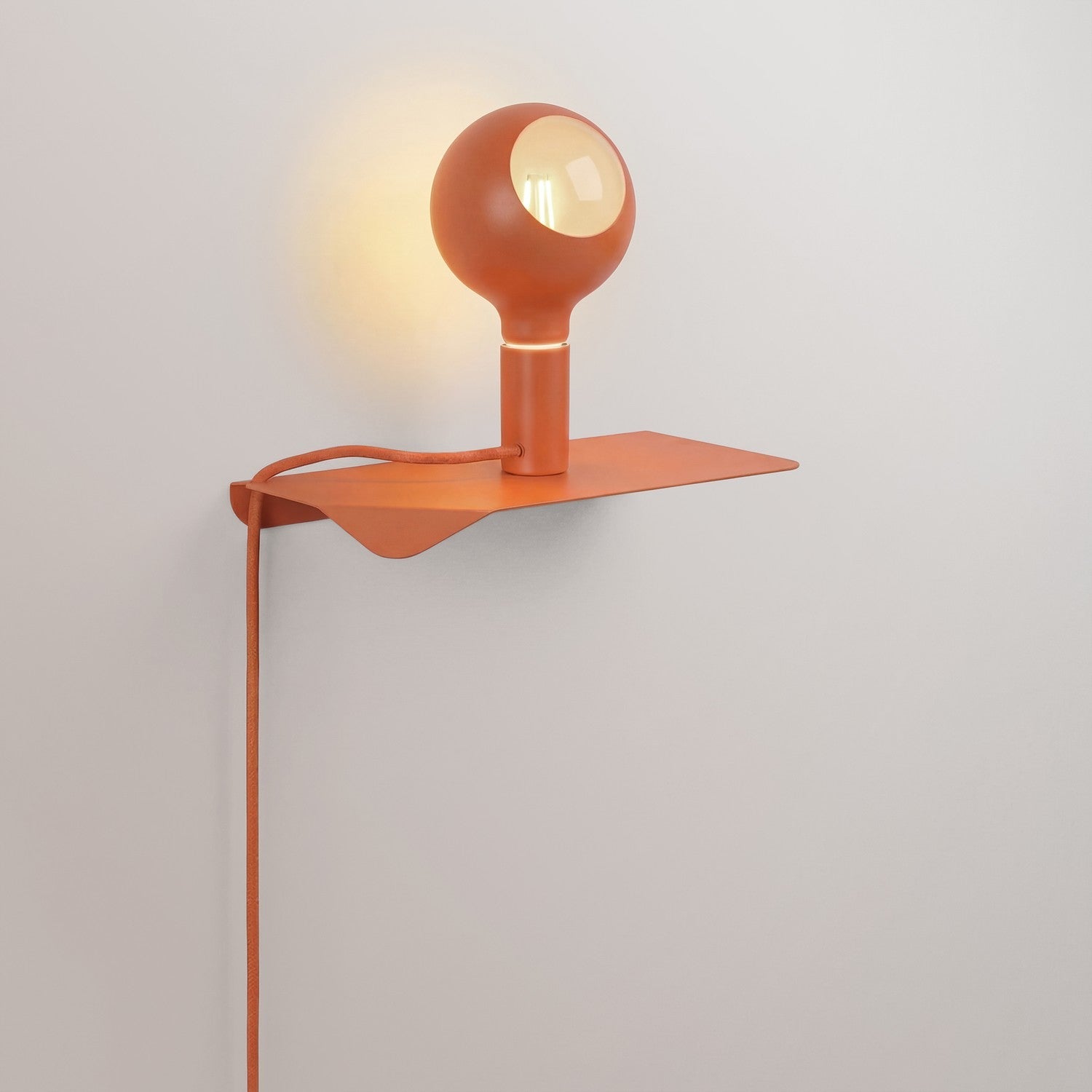 Combo Camo - Lampada con mensola - Arancione - Creative Cables