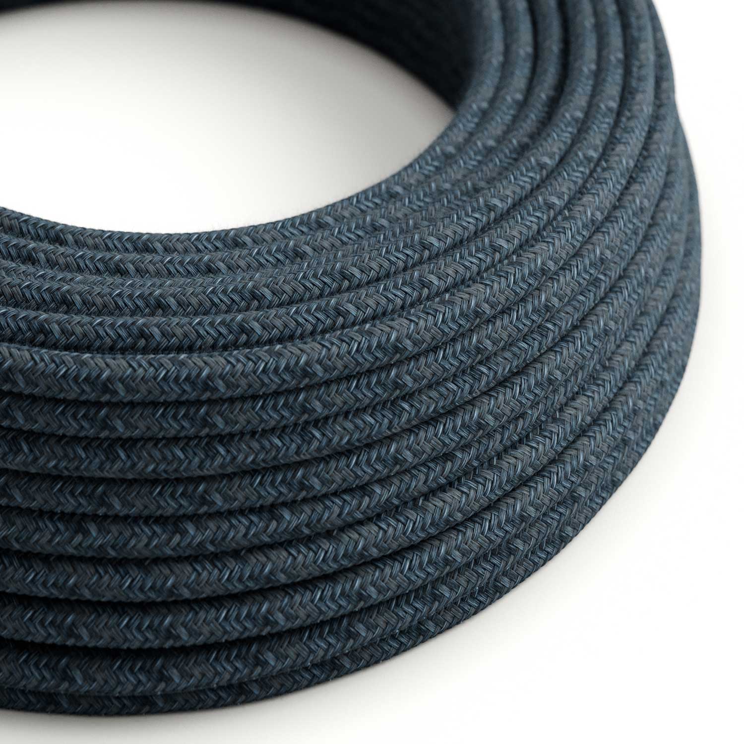 Corda elettrica in cotone Blu Mirage - L'Originale Creative Cables, ottimo per lampade artistiche - RX10