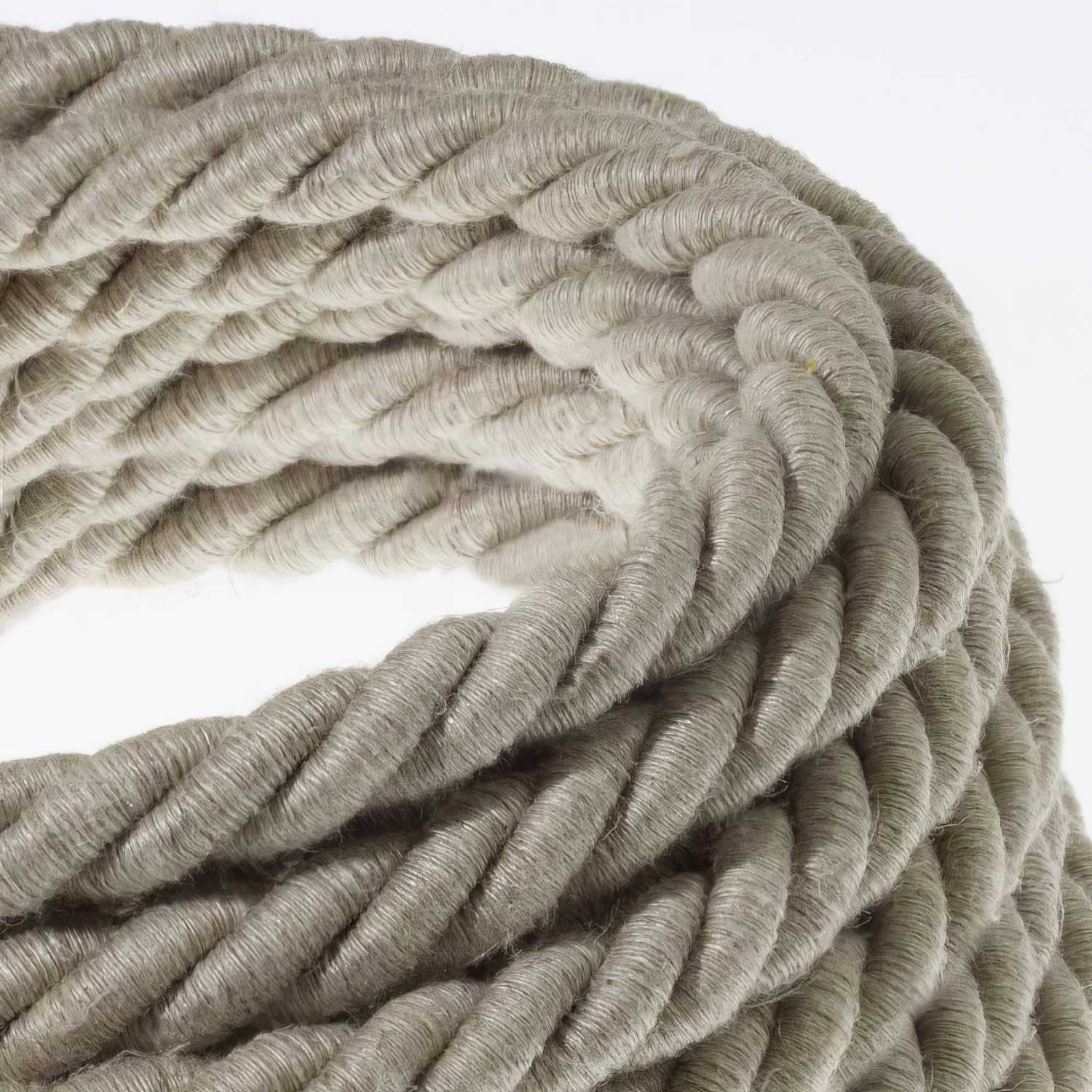 Cordone elettrico 3x0,75 rivestito in lino naturale