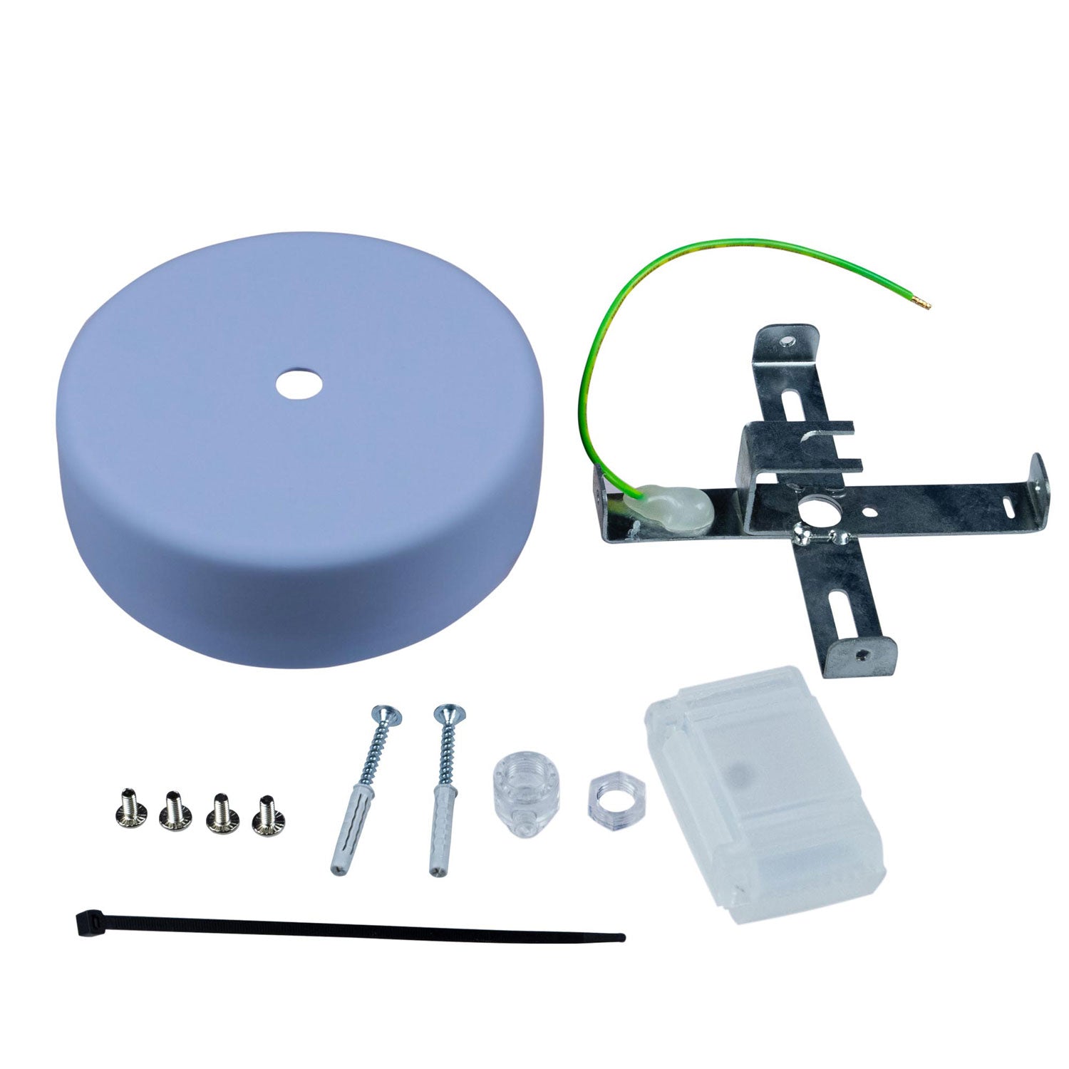 EIVA Kit Rosone in Silicone Soft Touch per Esterno IP65 - Sistema Modulair - Blu carta da zucchero