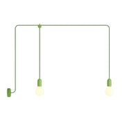 F-Snake Modulair Lampada da esterno IP65 a 2 luci con rosone - Verde prato