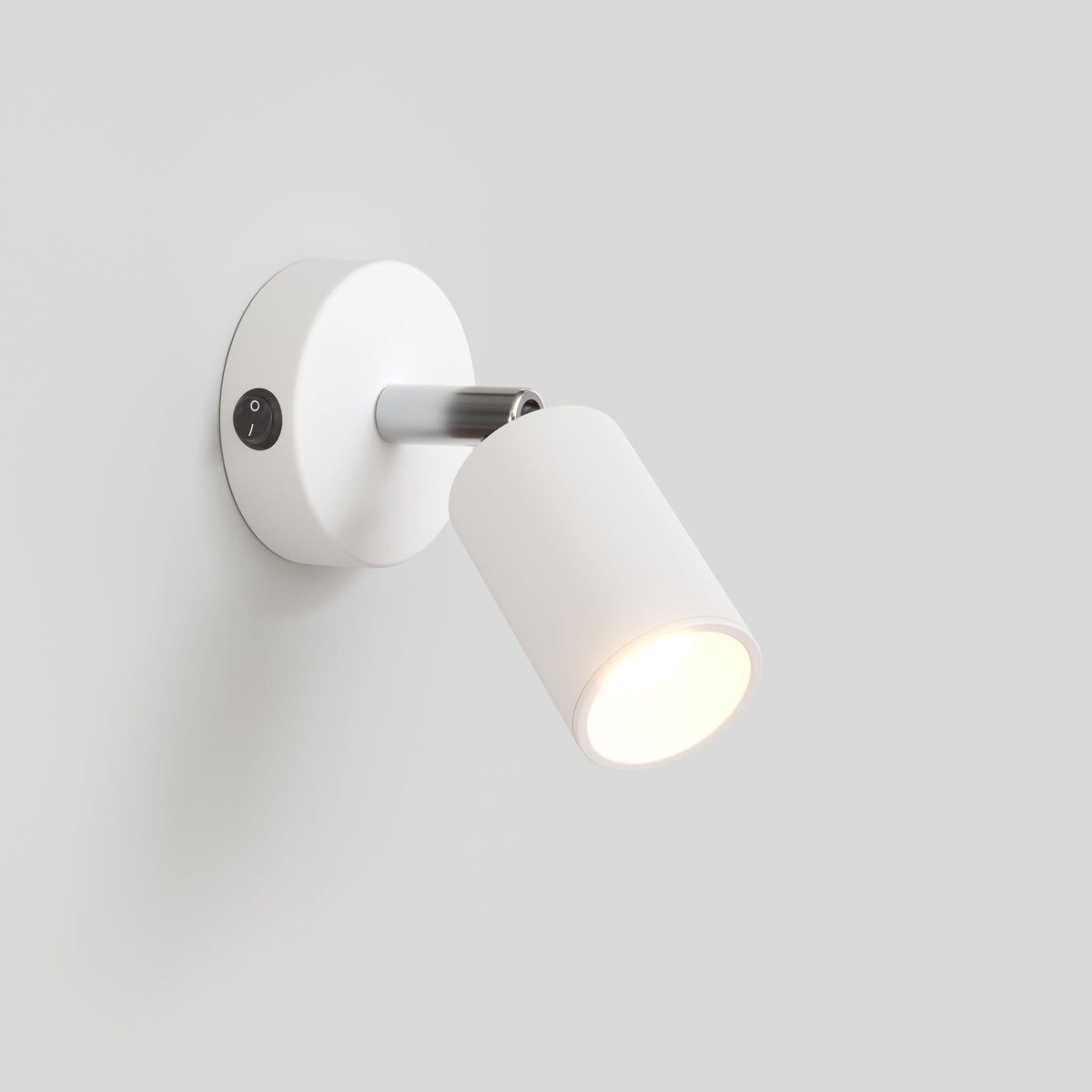 Faretto GU10 orientabile da parete o soffitto Bispot - Bianco opaco Si Si