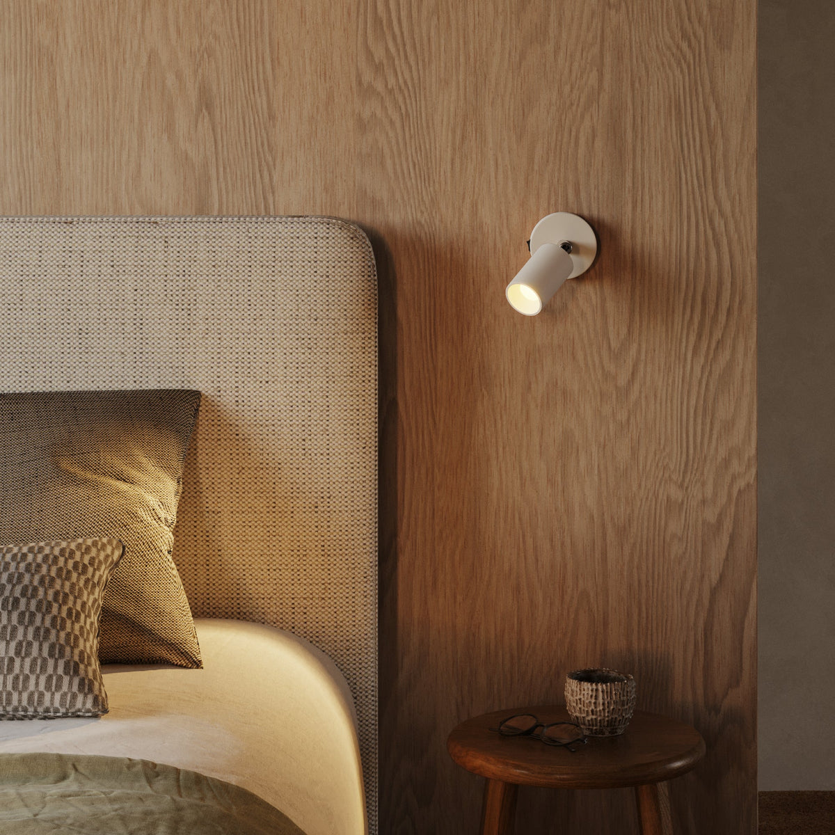 Faretto GU10 orientabile da parete o soffitto Bispot - Bianco opaco Si Si