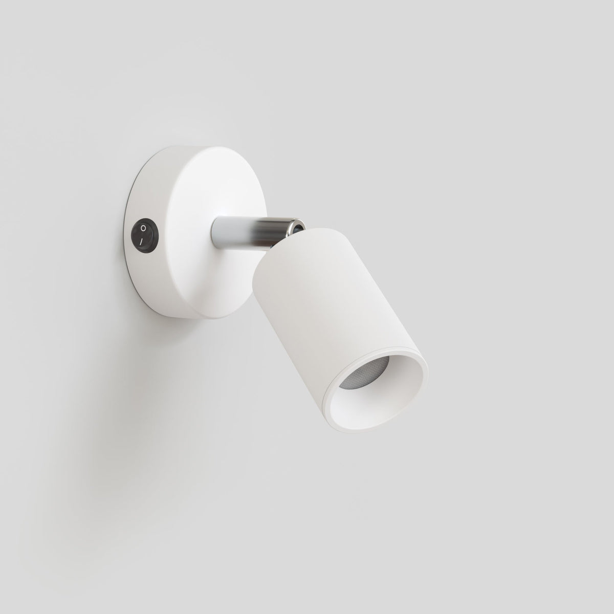 Faretto GU10 orientabile da parete o soffitto Bispot - Bianco opaco Si Si
