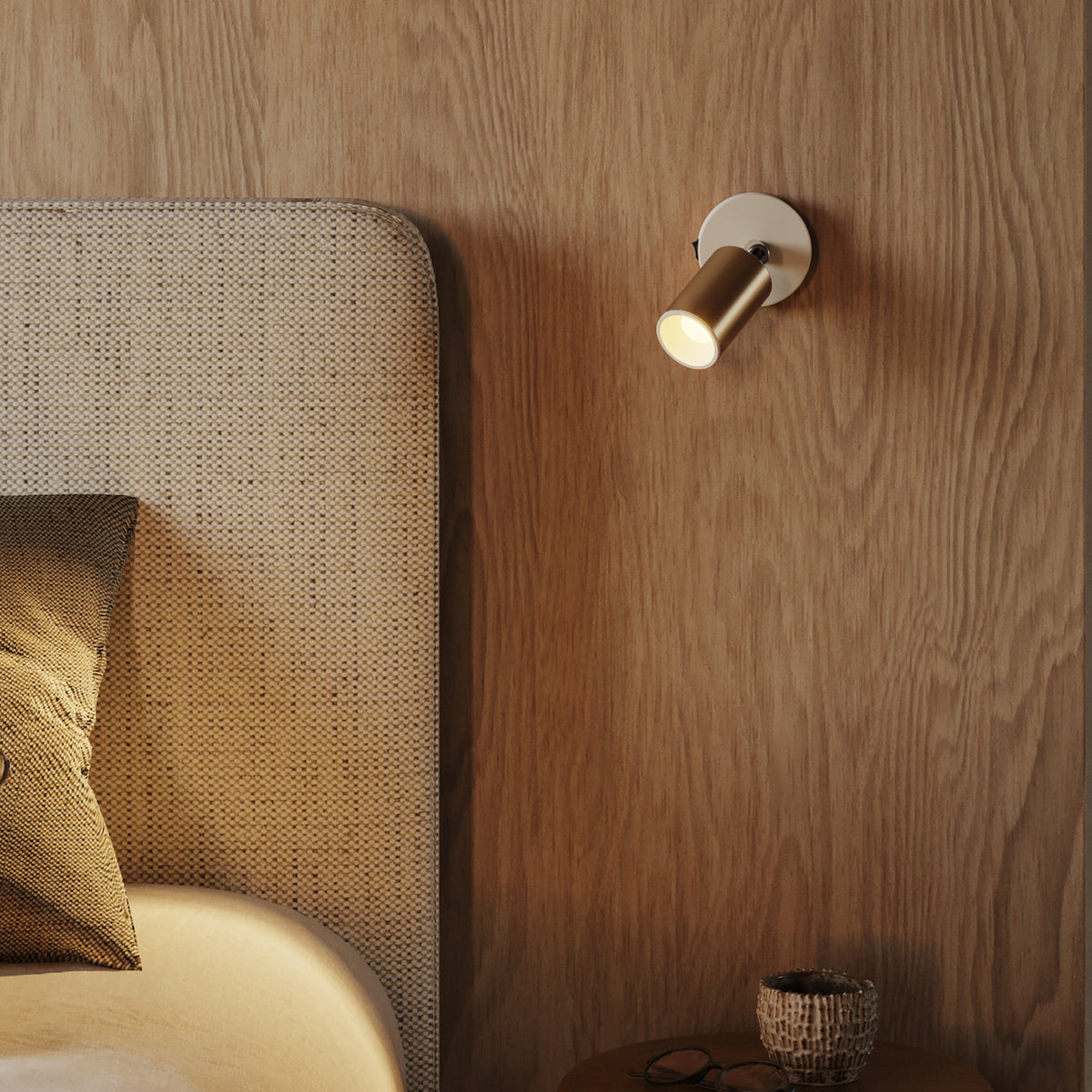Faretto GU10 Spotlight LED Bispot - Bronzo satinato / Bianco opaco - Creative Cables