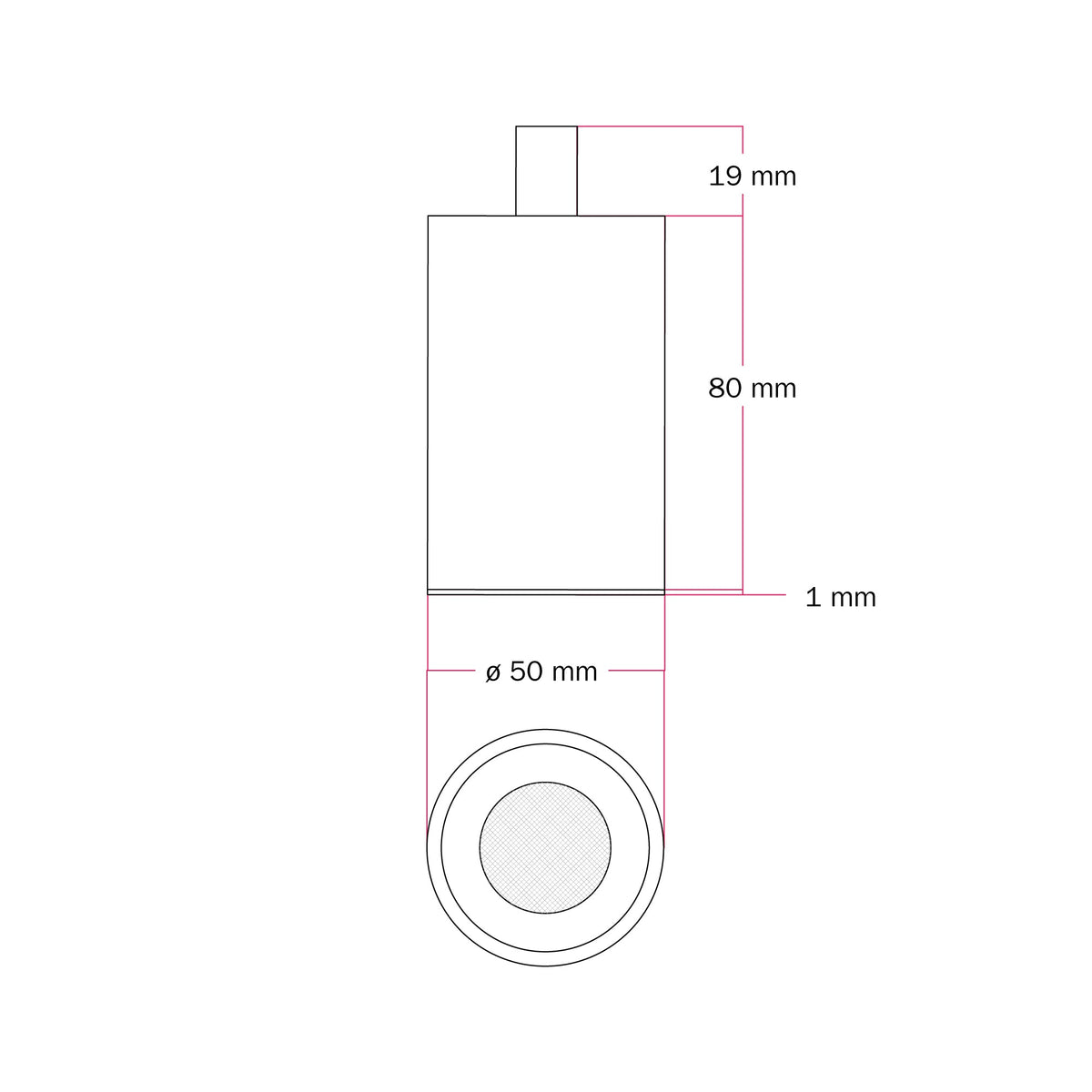 Faretto GU10 Spotlight LED Bispot - Bronzo satinato / Nero - Creative Cables