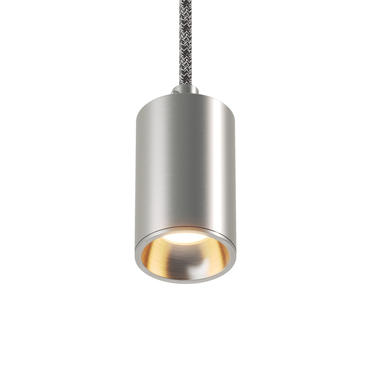 Faretto GU10 Spotlight LED Bispot - Titanio satinato