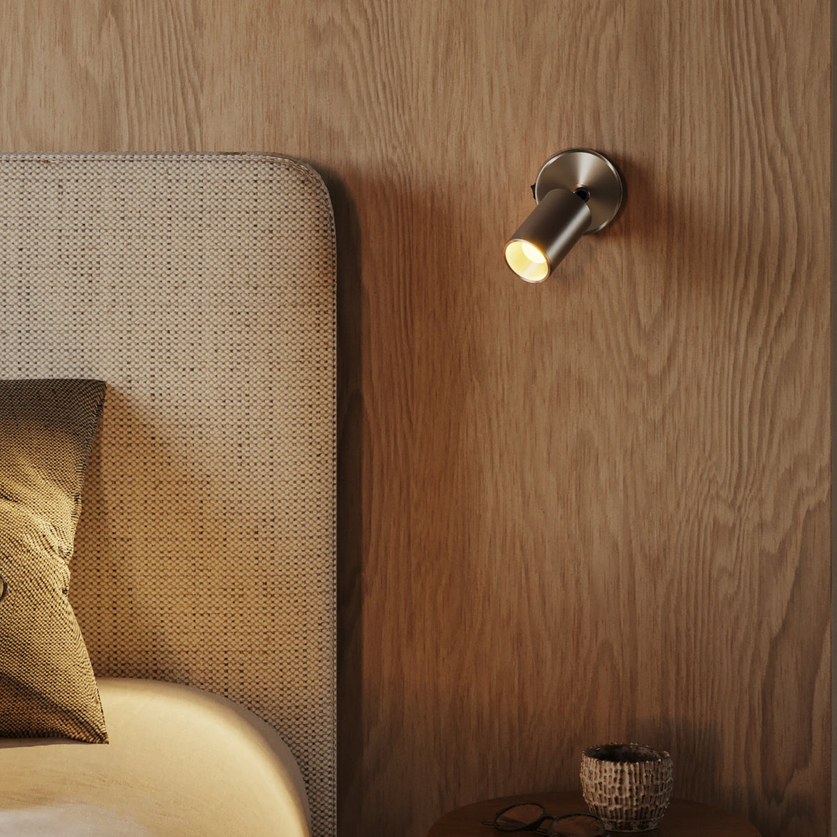 Faretto GU10 Spotlight LED Bispot - Titanio satinato