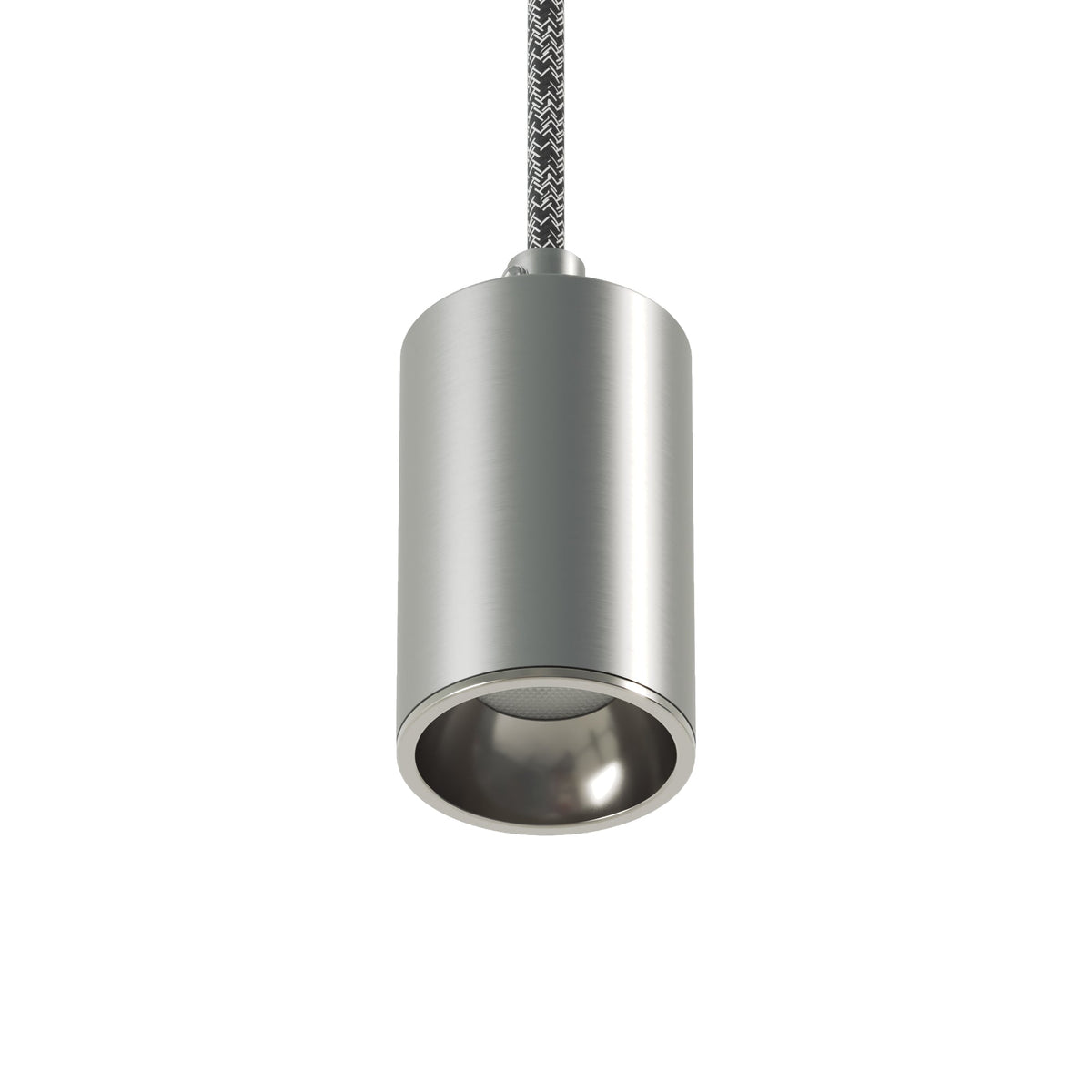 Faretto GU10 Spotlight LED Bispot - Titanio satinato / Cromo