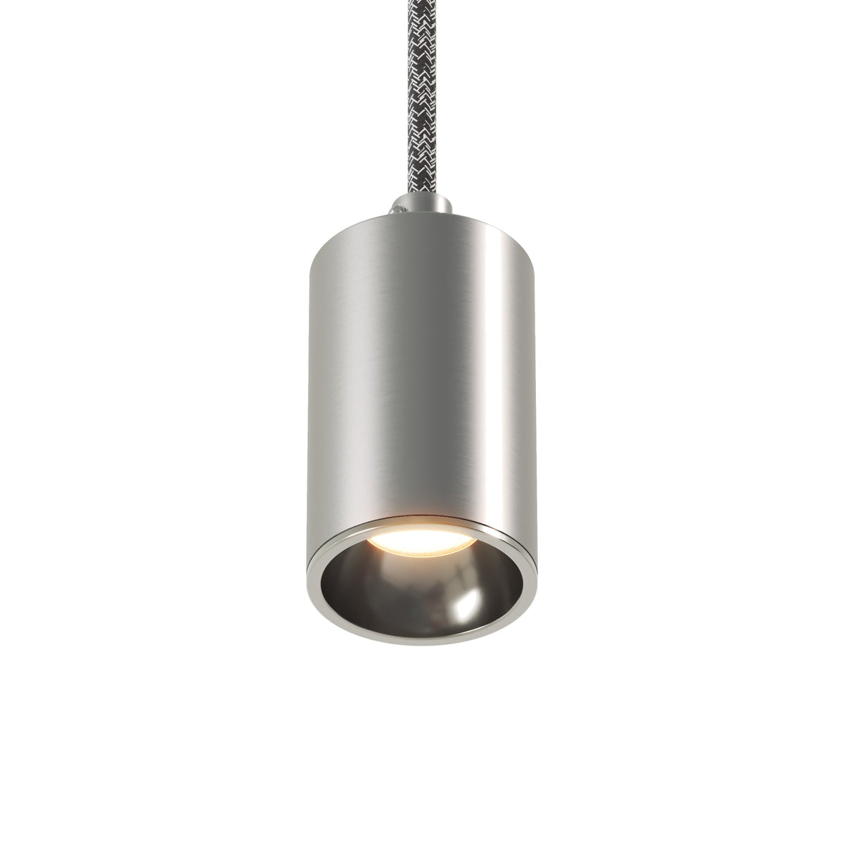 Faretto GU10 Spotlight LED Bispot - Titanio satinato / Cromo