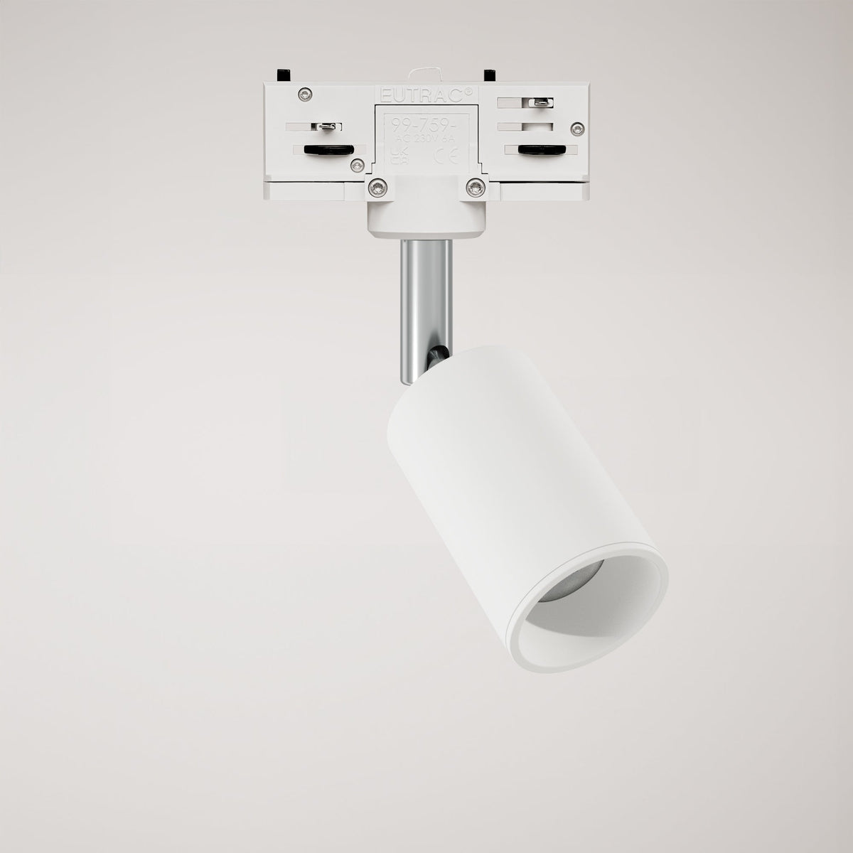 Faretto orientabile Bispot per sistema a binario - Bianco opaco - Creative Cables