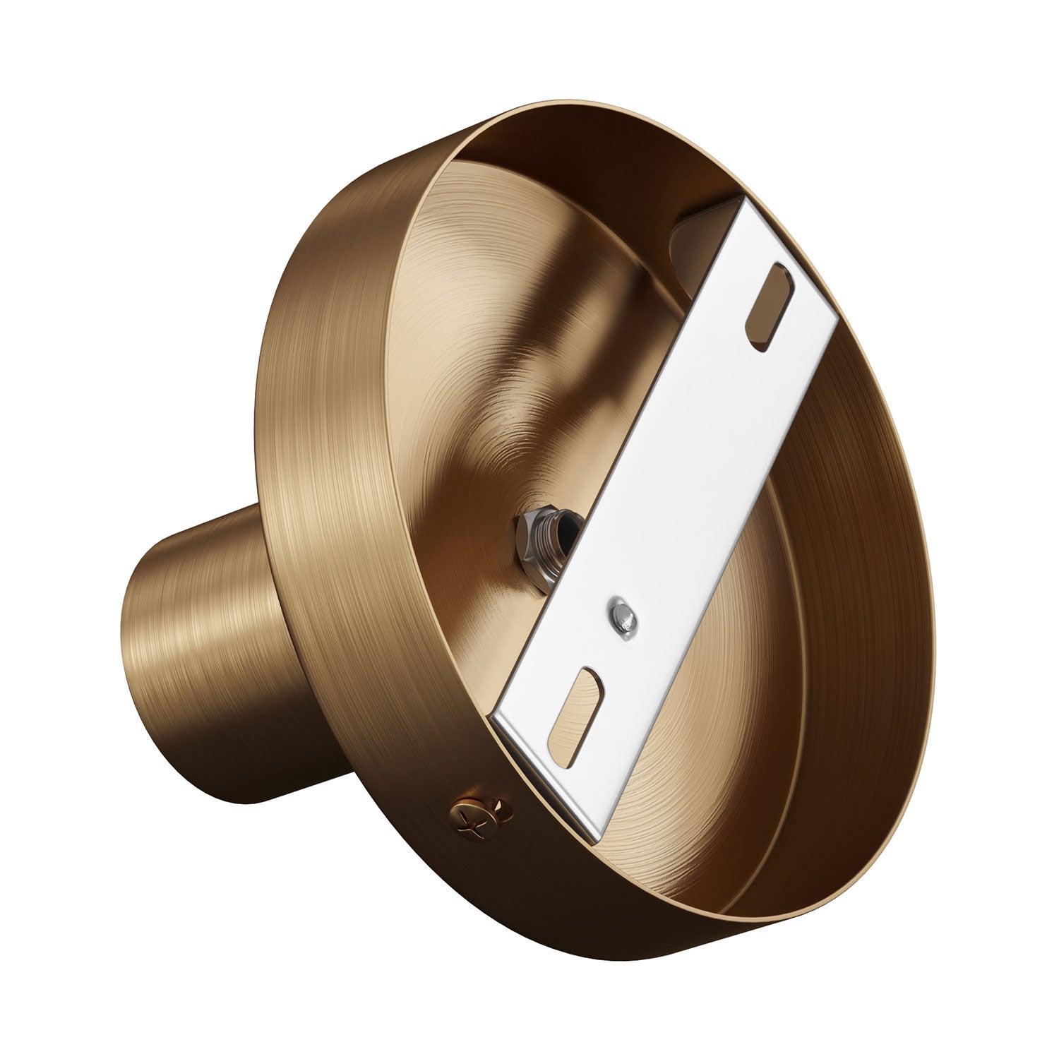 Fermaluce Metal, il punto luce in metallo a parete o soffitto - Bronzo satinato