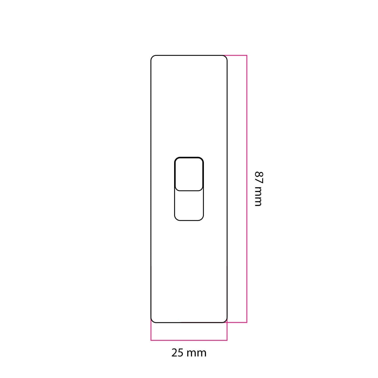 Interruttore unipolare a tirante di forma cilindrica con morsetto di terra - Nero