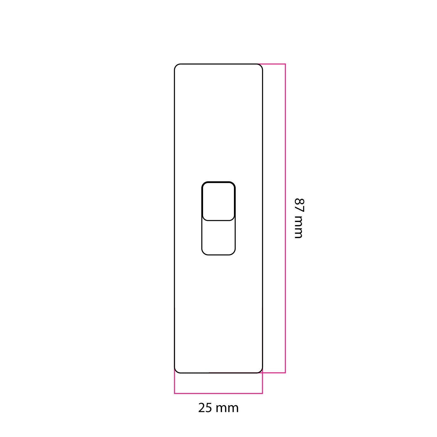 Interruttore unipolare a tirante di forma cilindrica con morsetto di terra - Nero