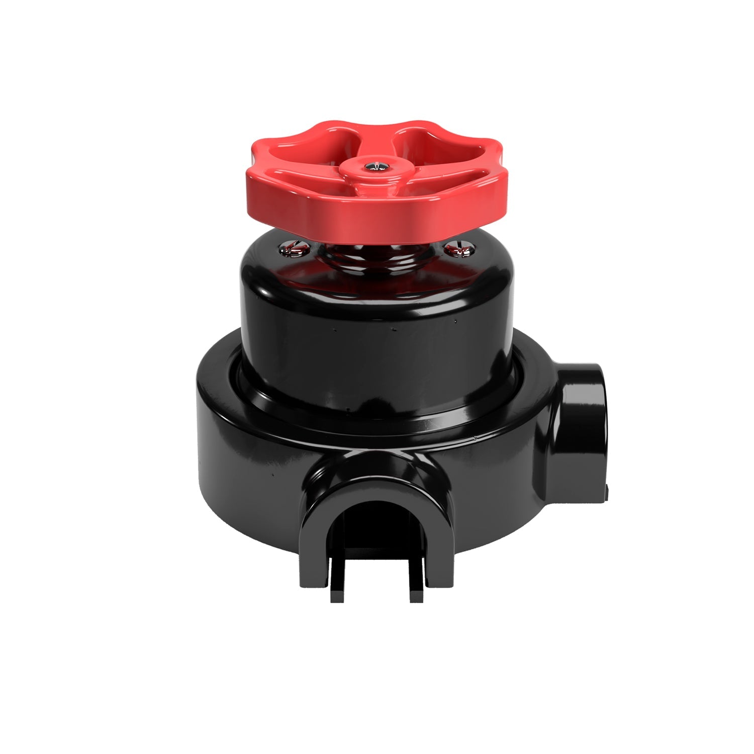 Kit interruttore/deviatore con manopola e base per Creative-Tubes in porcellana nera Rosso 2