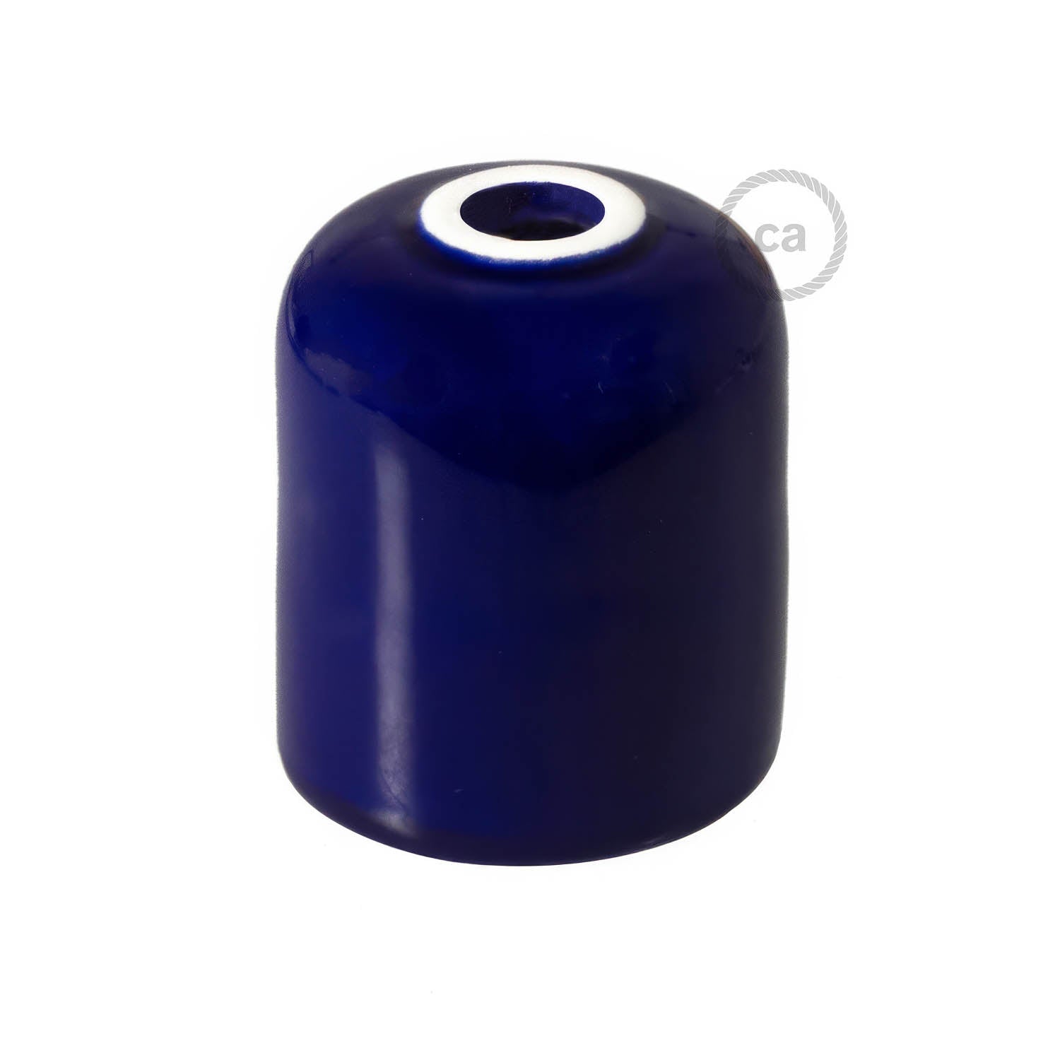 Kit portalampada E27 in ceramica - Blu