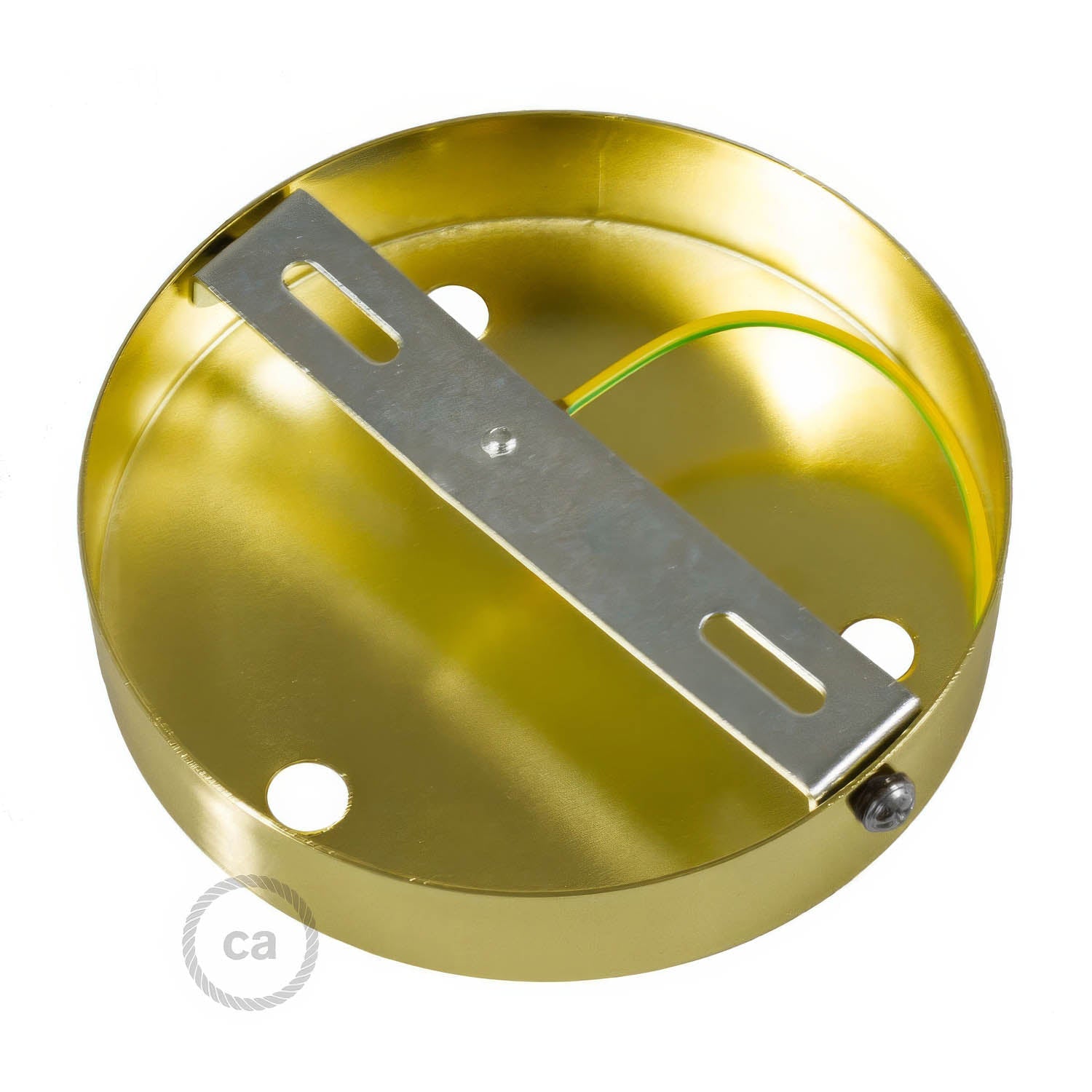 Kit rosone cilindrico in metallo a 3 fori - Bronzo satinato Conico