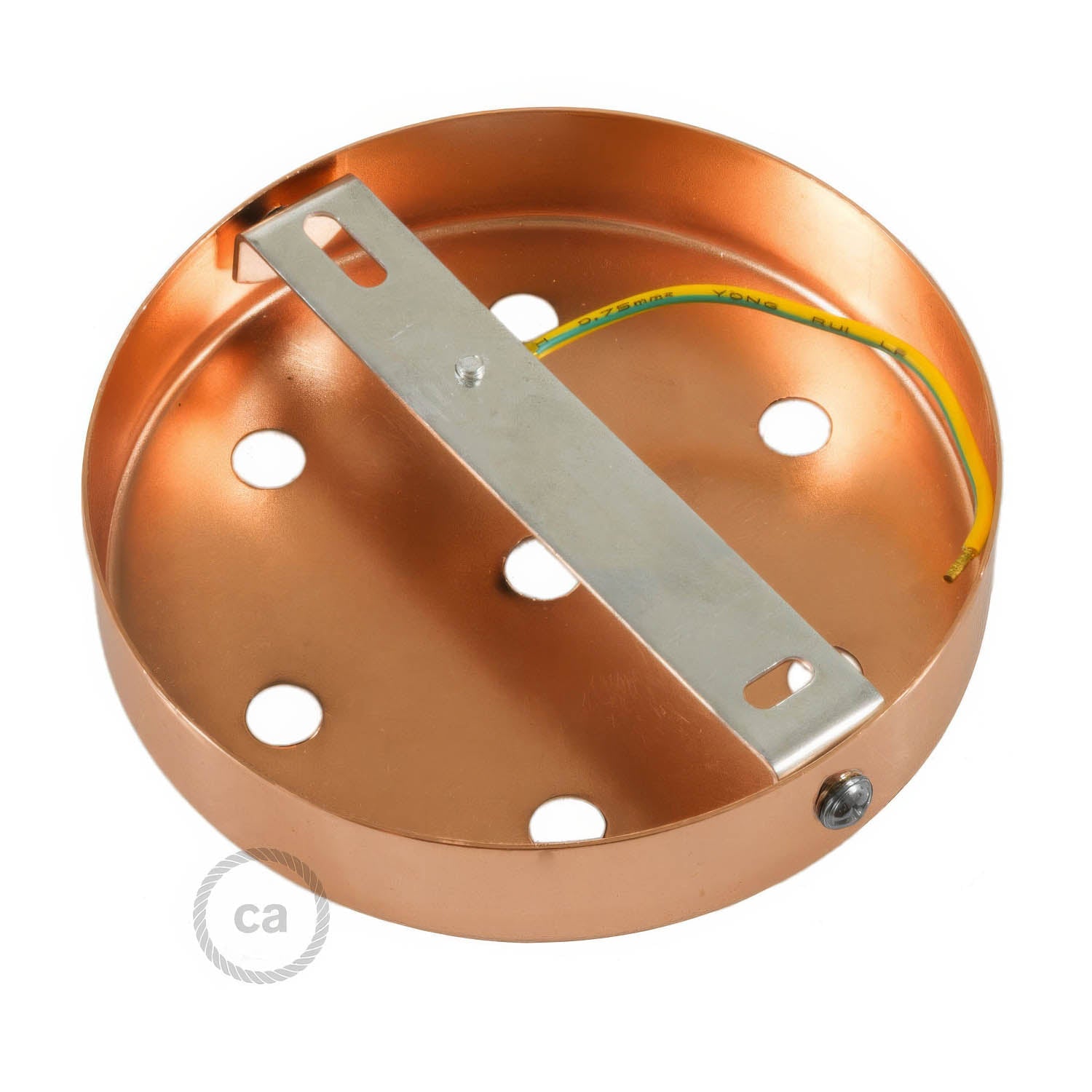 Kit rosone cilindrico in metallo a 7 fori - Rame Cilindrico