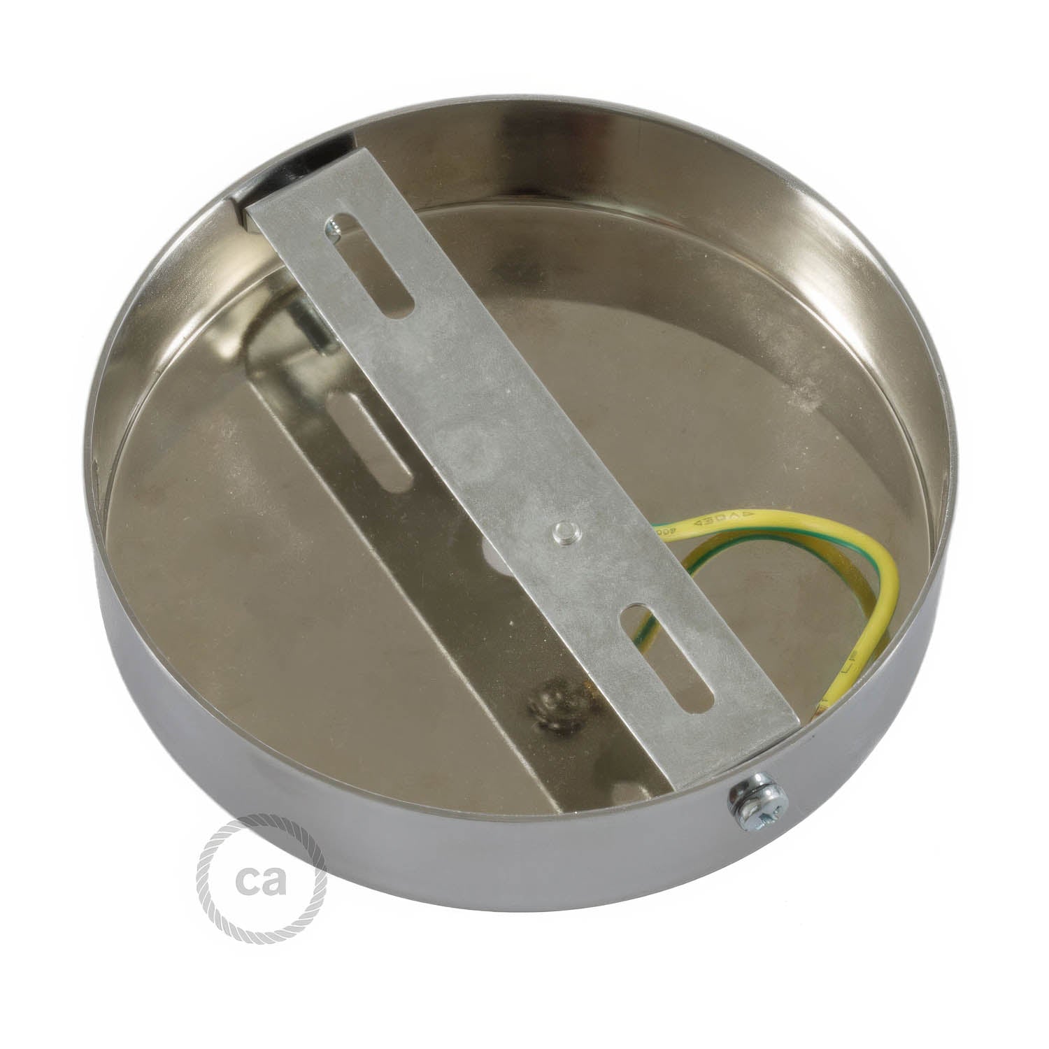 Kit rosone cilindrico in metallo - Cromo Cilindrico