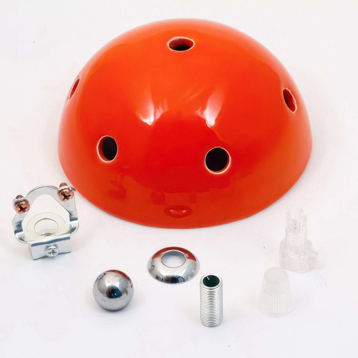 Kit rosone in ceramica a 6 fori - Arancione