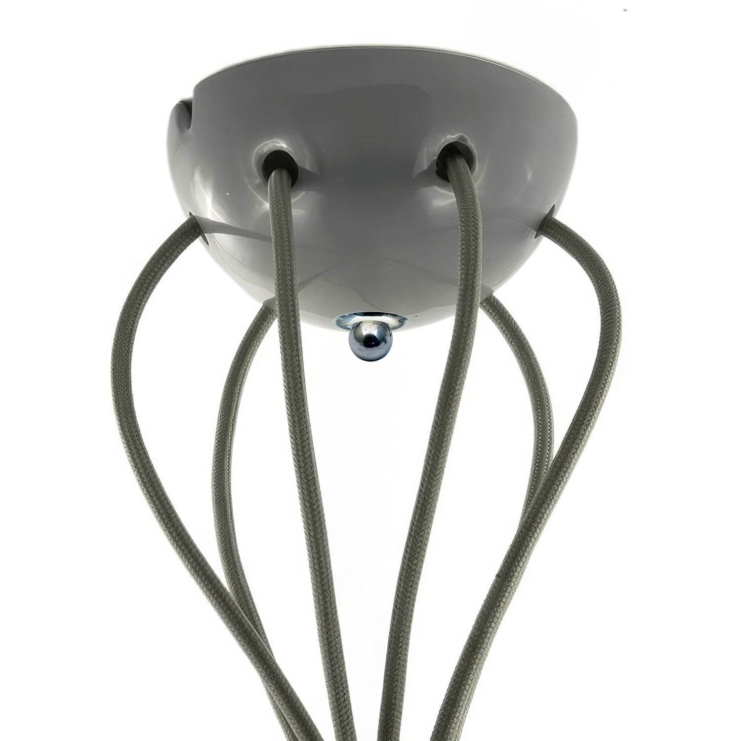 Kit rosone in ceramica a 6 fori - Grigio