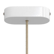 Kit rosone in legno ovale - Bianco