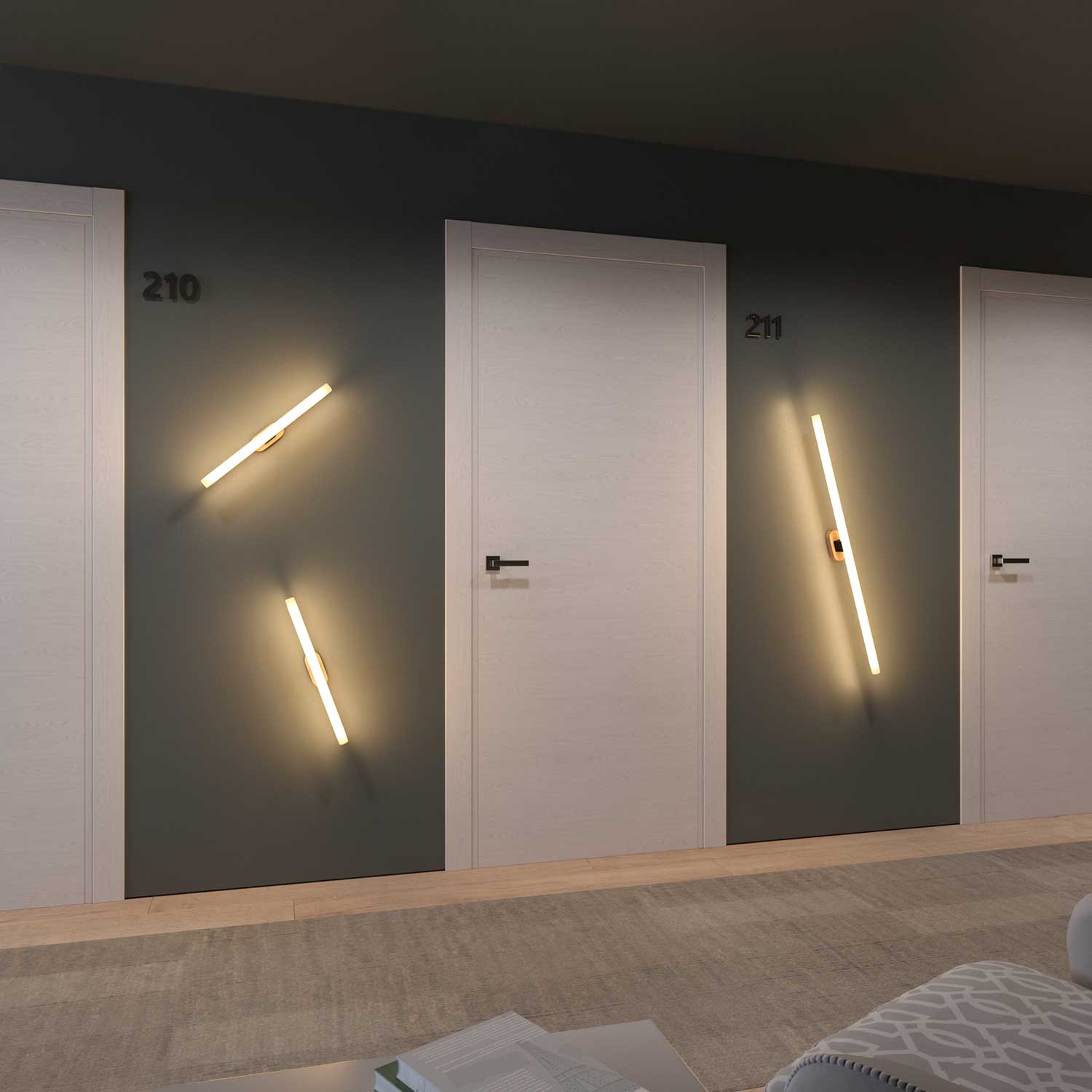 Kit rosone in legno ovale - Neutro