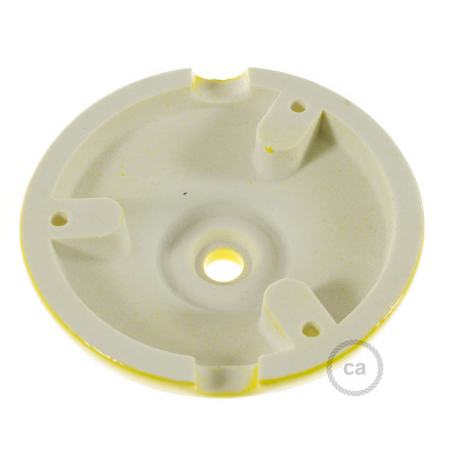 Kit rosone in porcellana - Giallo