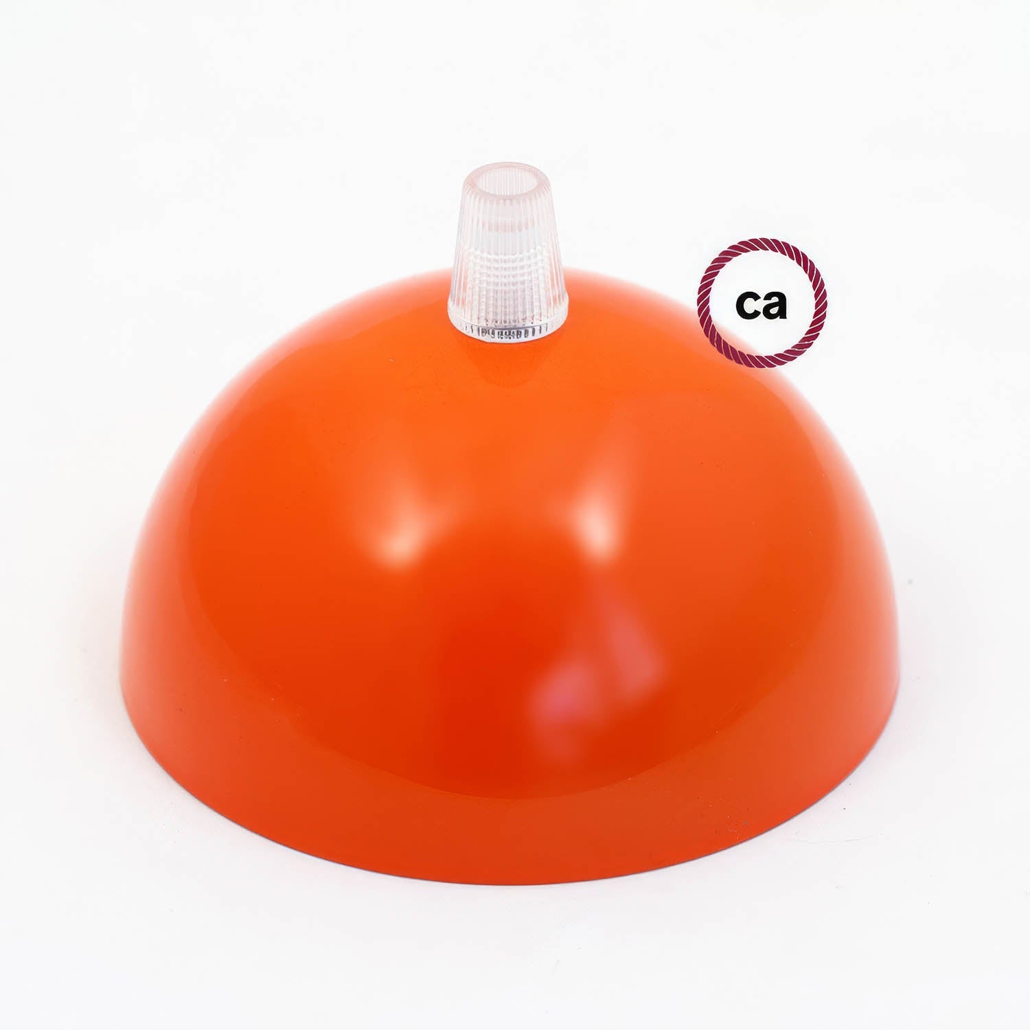 Kit rosone semisferico in metallo verniciato - Arancione