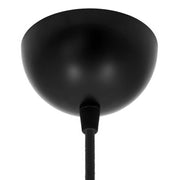 Kit rosone semisferico in metallo verniciato - Nero