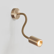 Lampada da parete o soffitto con faretto GU10 Bispot e braccio orientabile Flex 30 cm - Bronzo satinato - Creative Cables