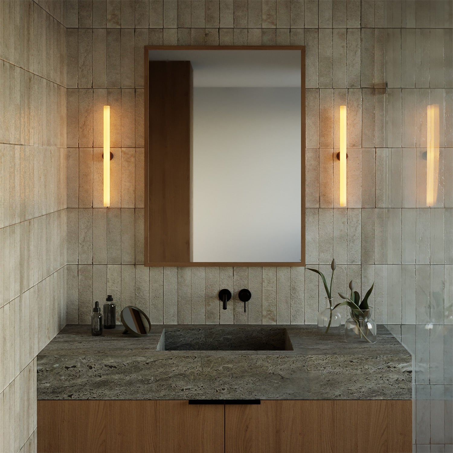 Lampada esse14 da parete o soffitto per lampadina LED S14d - Waterproof IP44 - Nero