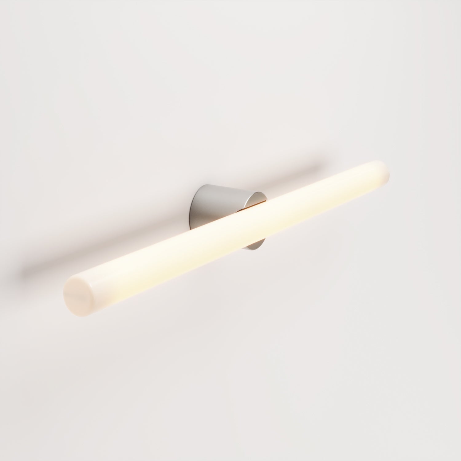 Lampada in metallo da parete o soffitto con lampadina LED lineare S14d - Titanio satinato